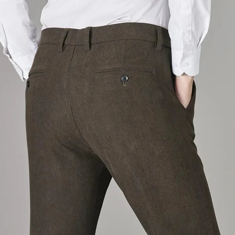 Men's Thermal Plush Corduroy Casual Pants