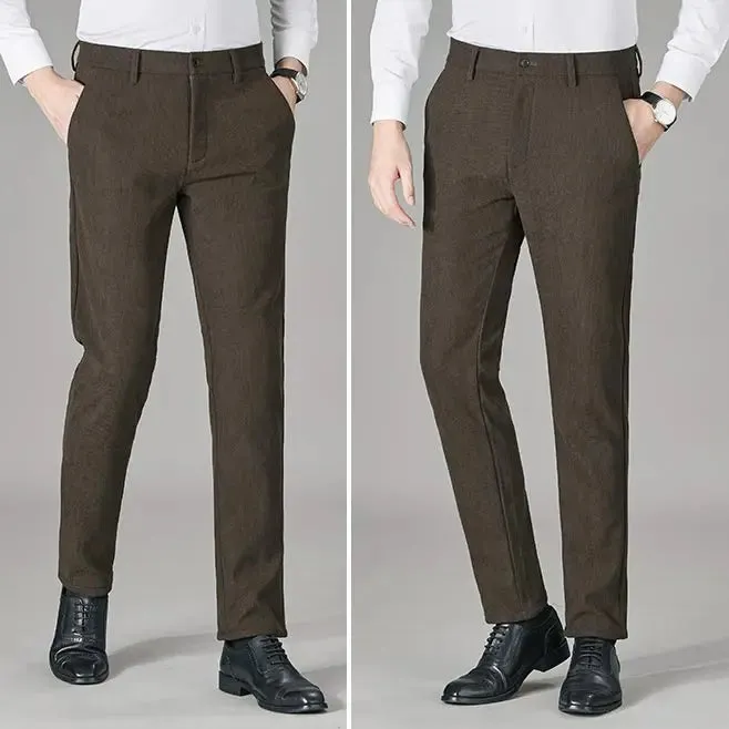 Men's Thermal Plush Corduroy Casual Pants