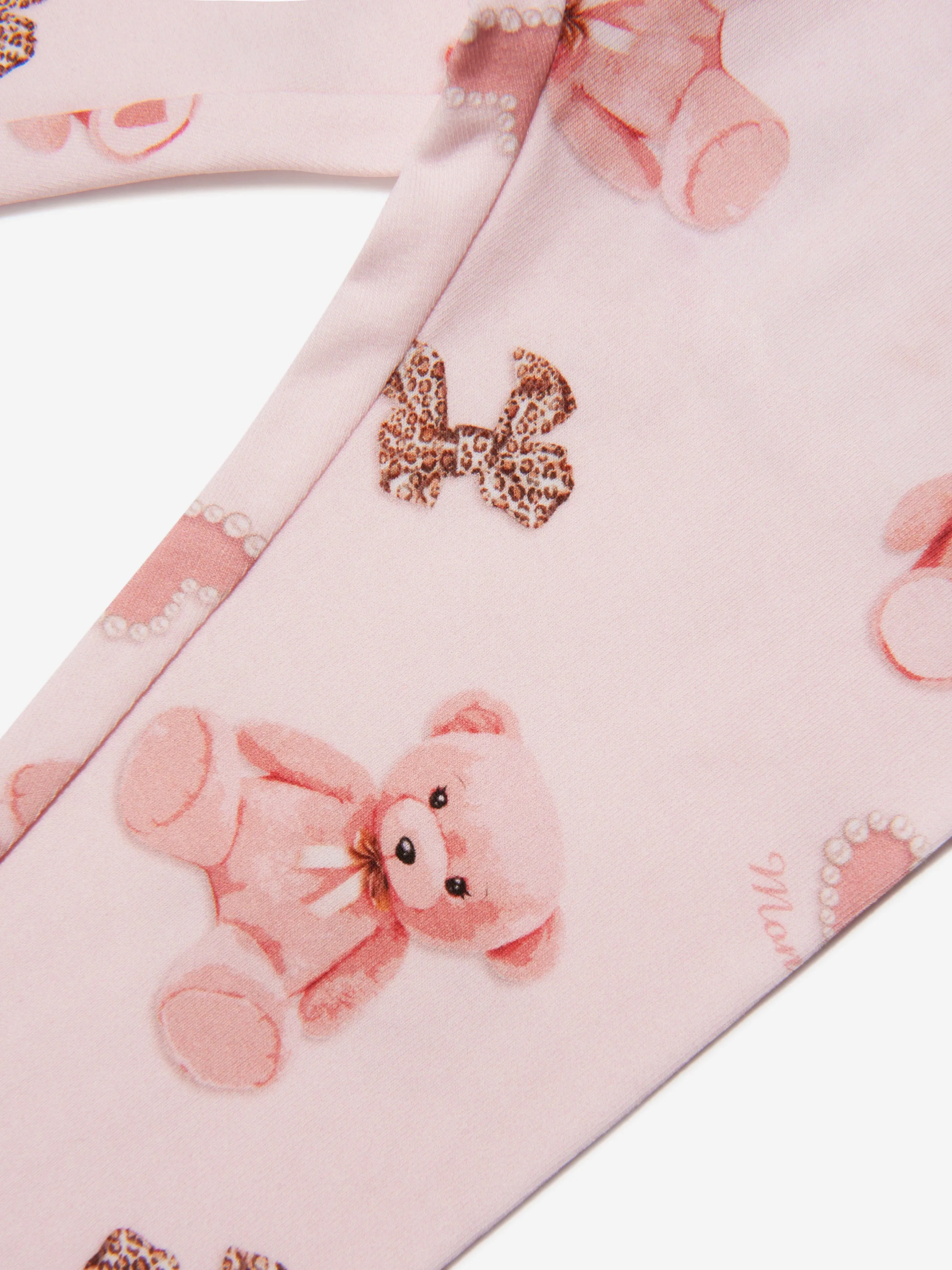 Monnalisa Baby Girls Teddy Bear Leggings