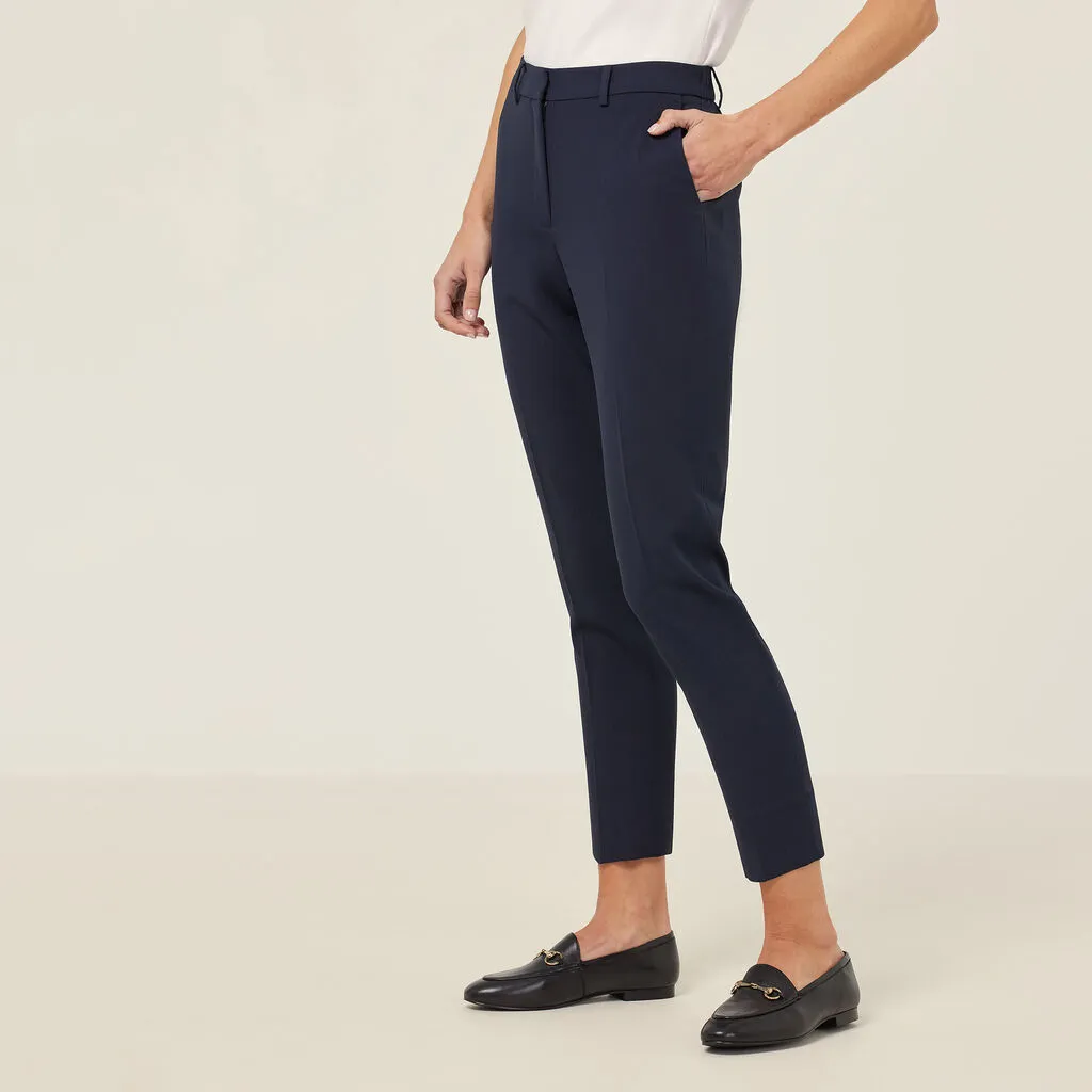 NNT Uniforms Crepe Stretch High Waist,Tapered Leg Cropped Pant (CAT3YC)