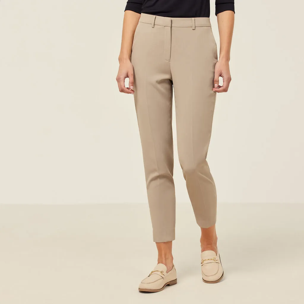 NNT Uniforms Crepe Stretch High Waist,Tapered Leg Cropped Pant (CAT3YC)