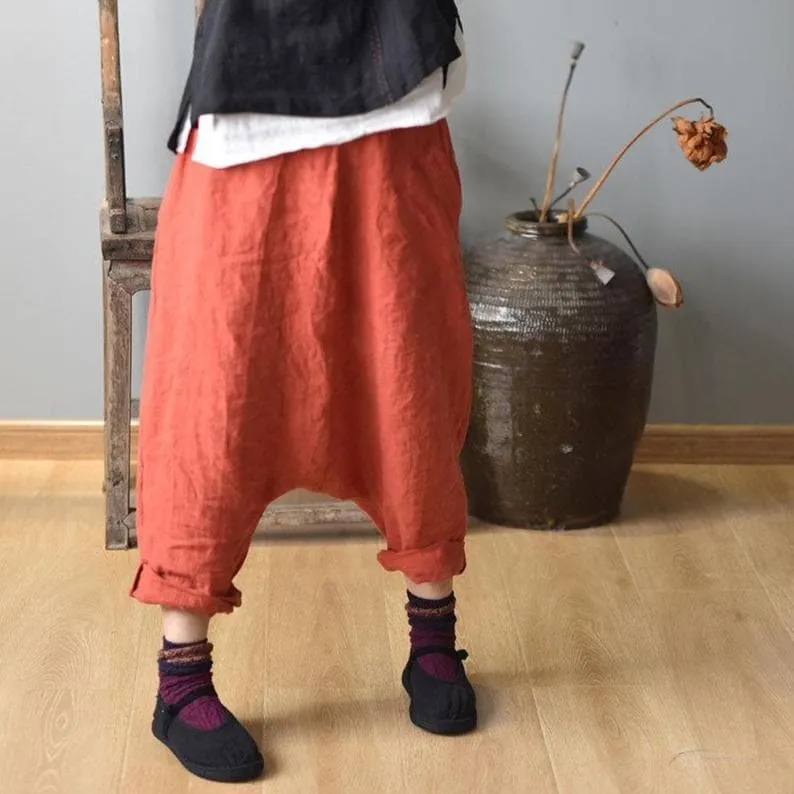 Oversized Drop Crotch Harem Pants | Hippie