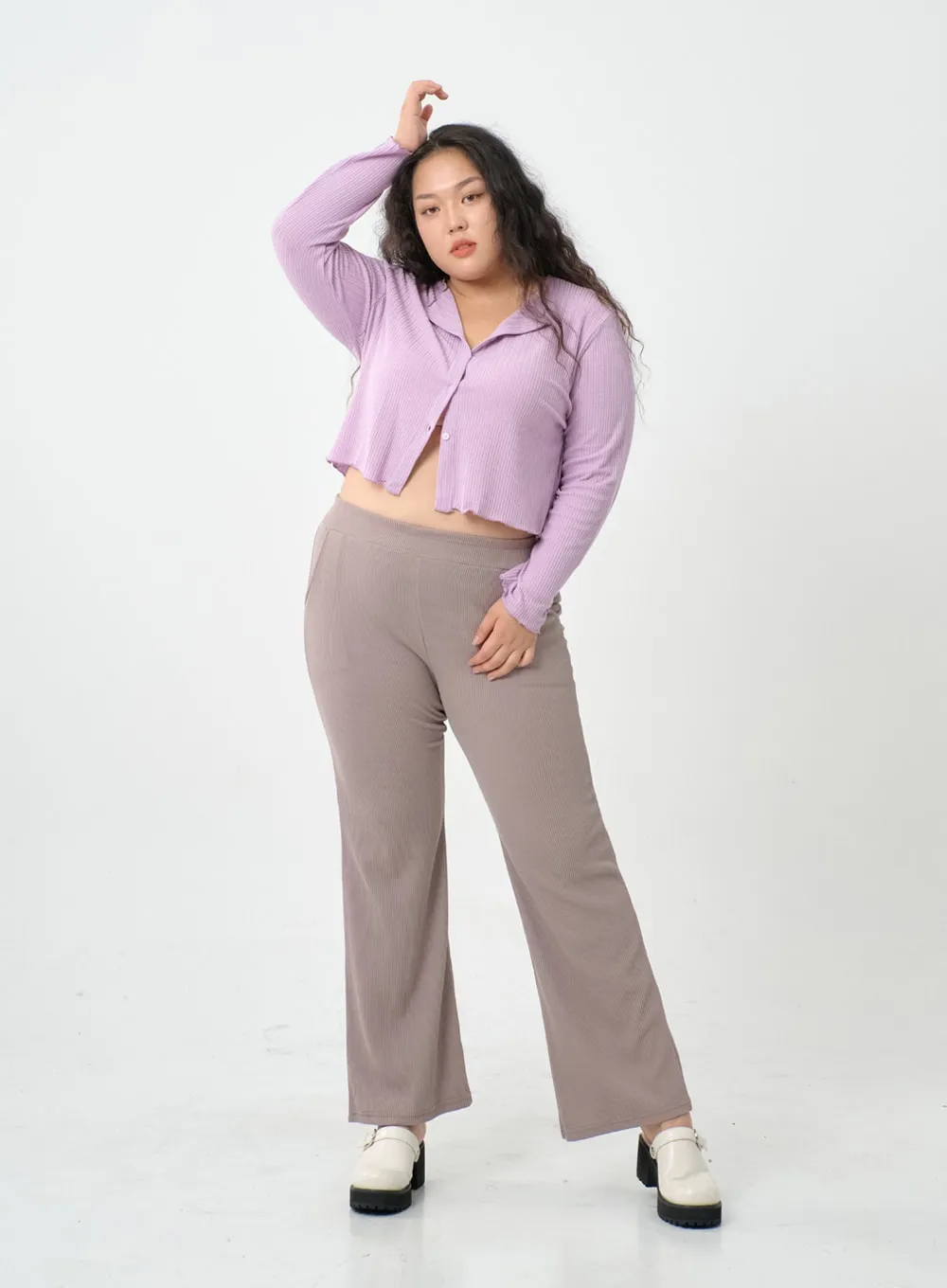 Plus Bending High Waist Pants IO06