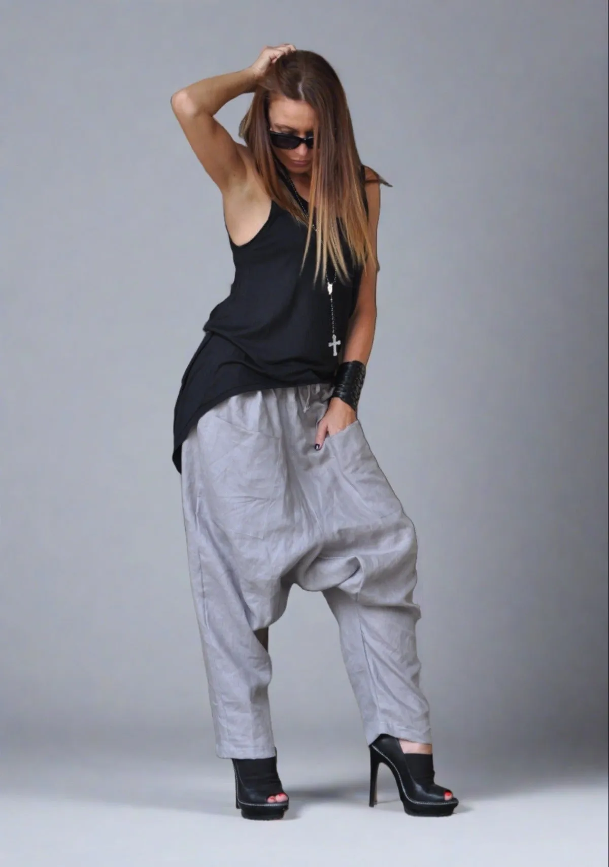 POLINA Harem Linen pants