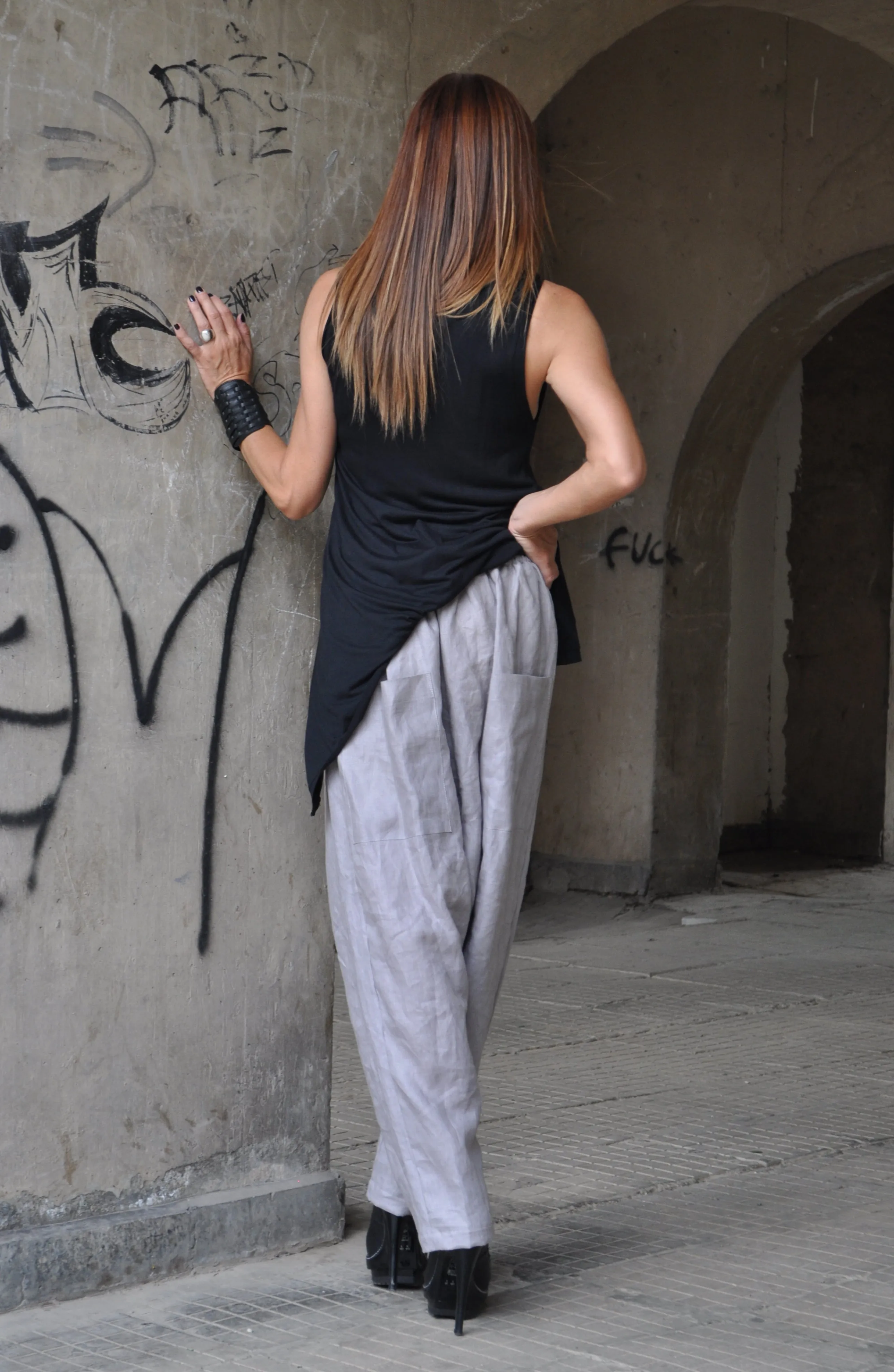 POLINA Harem Linen pants