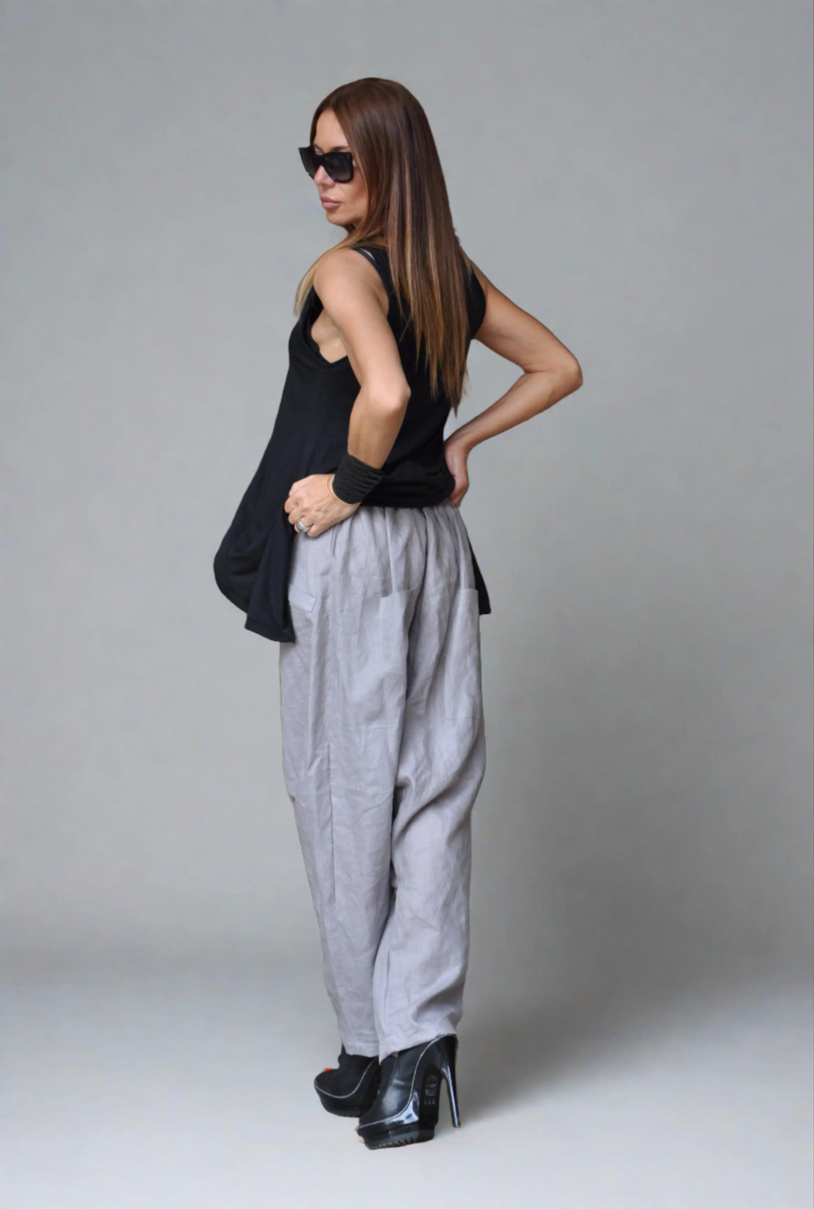 POLINA Harem Linen pants