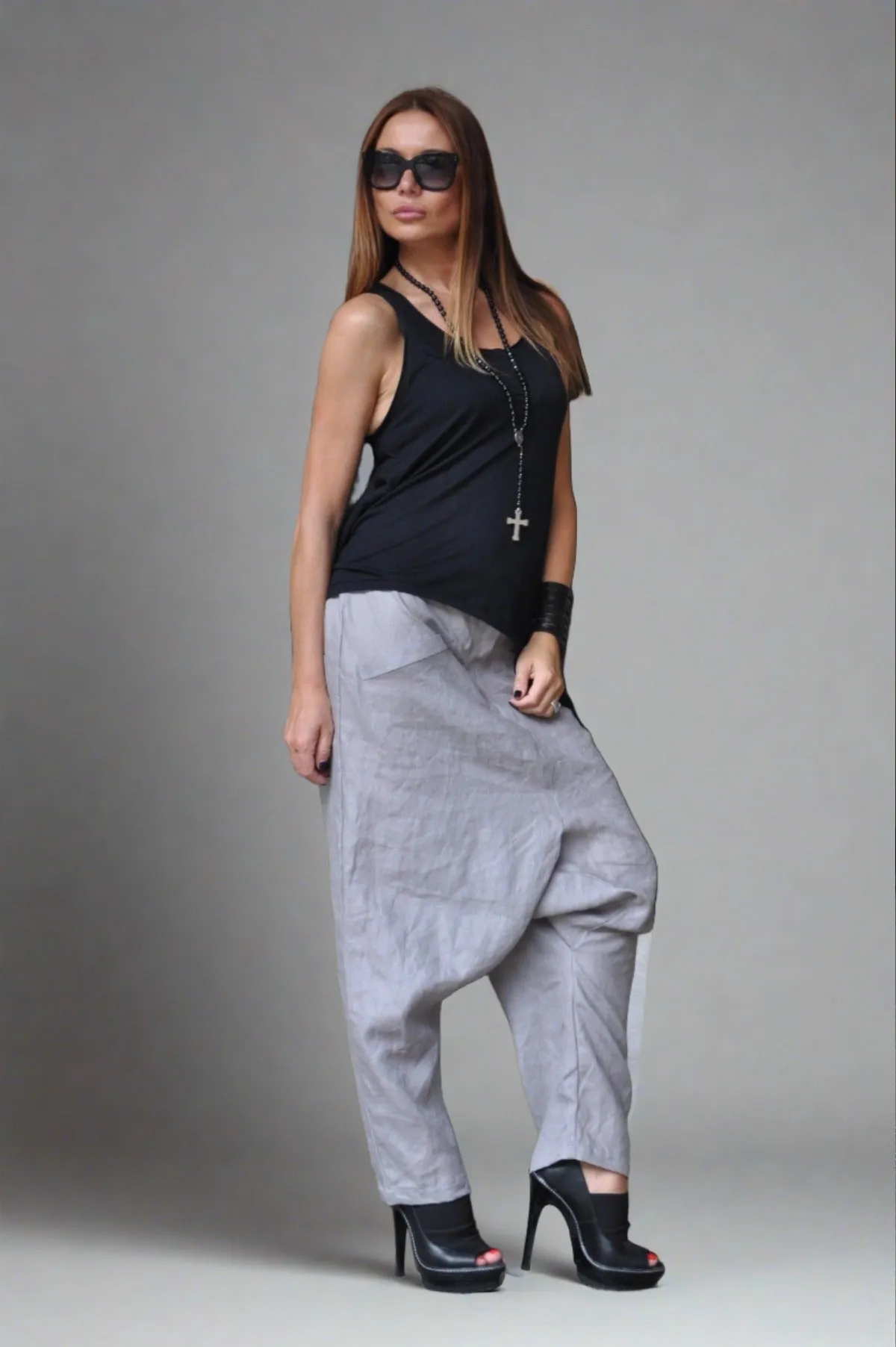 POLINA Harem Linen pants