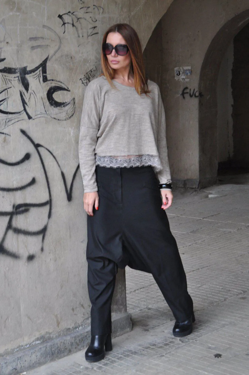 POLINA Harem Linen pants