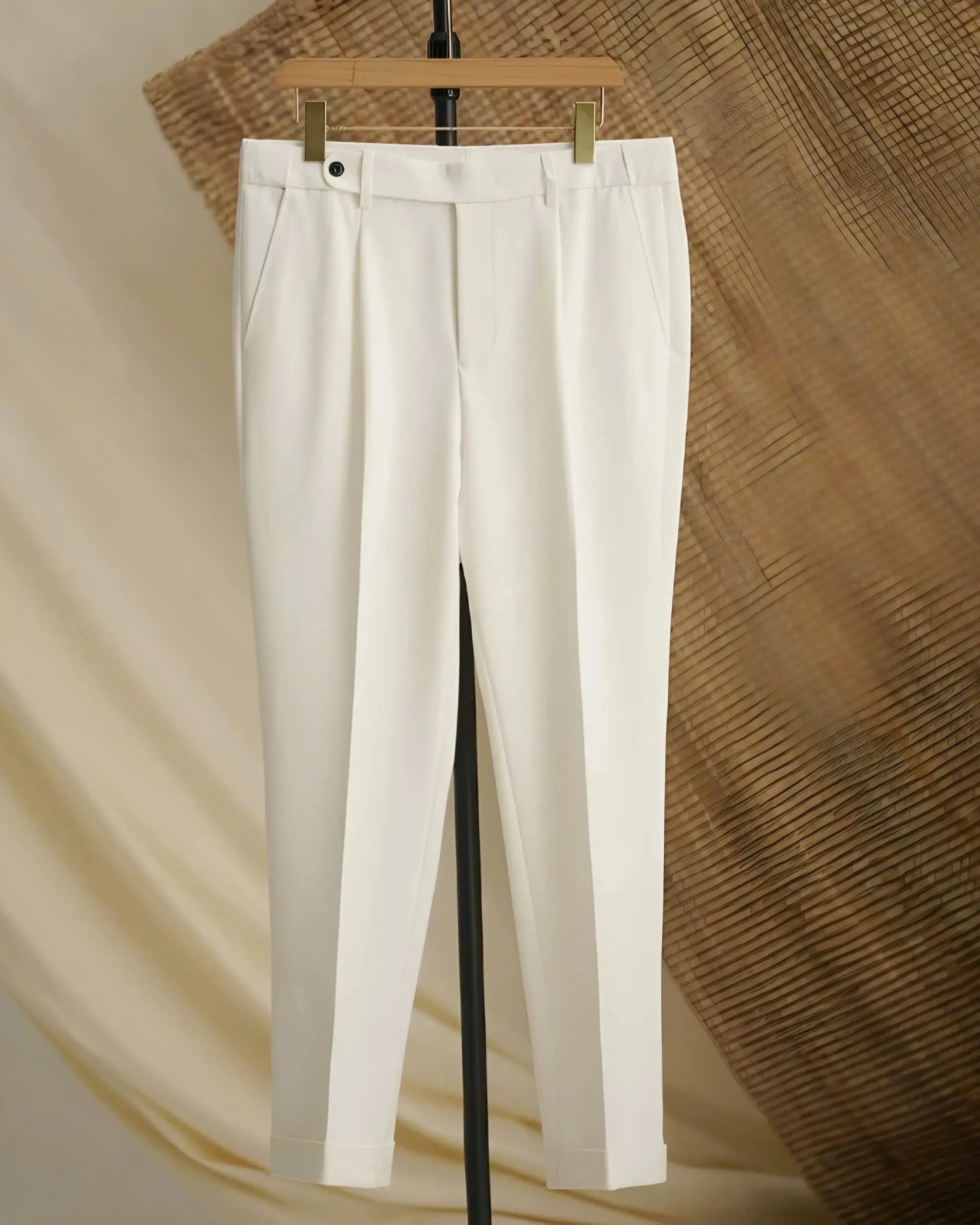 Premium Classic Elastic Trousers - Cross & Crown