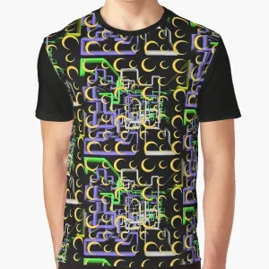 "Dan Flashes Pattern Graphic T-Shirt by Tim Robinson"