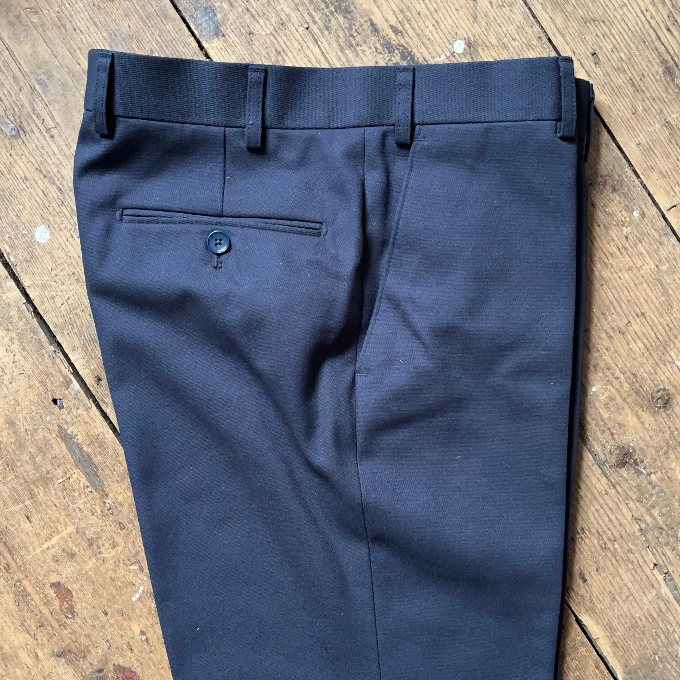 Regent - 'Williams' Trouser - Navy Blue Cavalry Twill