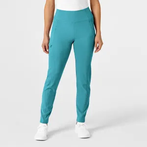 RENEW Women's High Waist Power Pant - Teal Blue