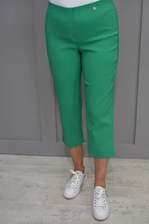 Robell Marie Emerald Green Cropped Trousers - 51576 5499 843