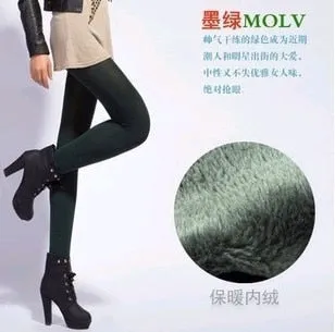 Rooftrellen Hot New Fashion Women's Autumn And Winter High Elasticity And Good Quality Thick Velvet Pants Warm Leggings