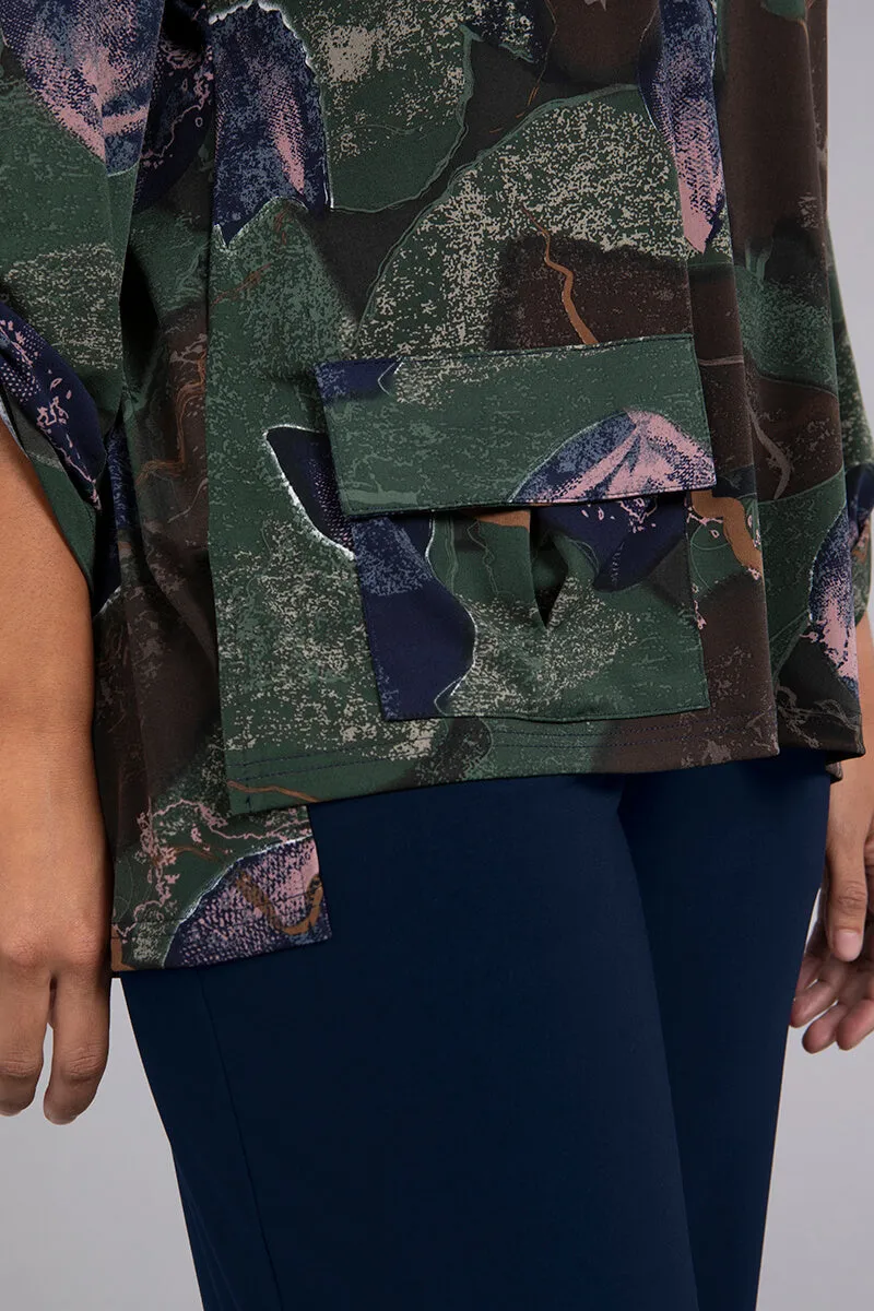 Safari Top | Abstract Floral