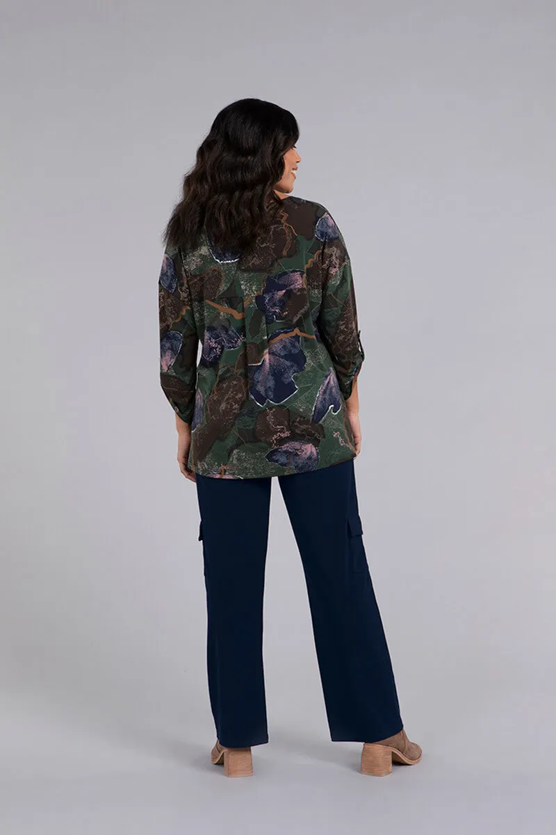 Safari Top | Abstract Floral