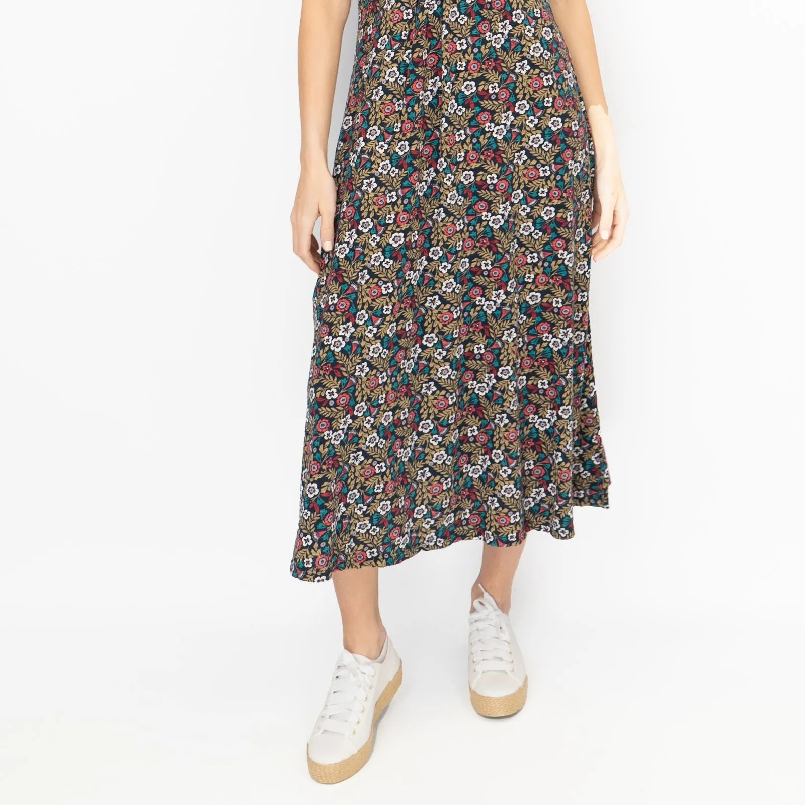 Seasalt Chapelle Midi Dress Carved Floral Maritime