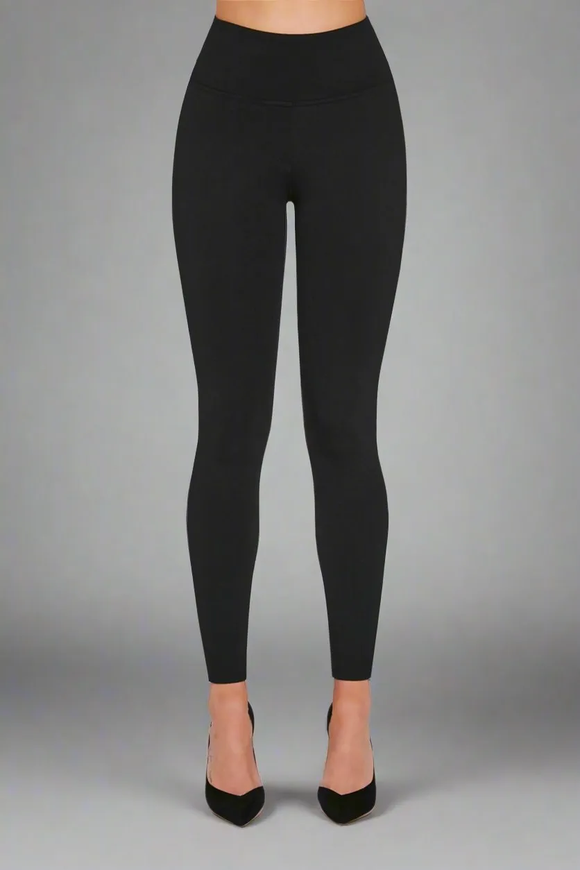 Shaping and Push-Up Viscose Leggings with Zipper Detail