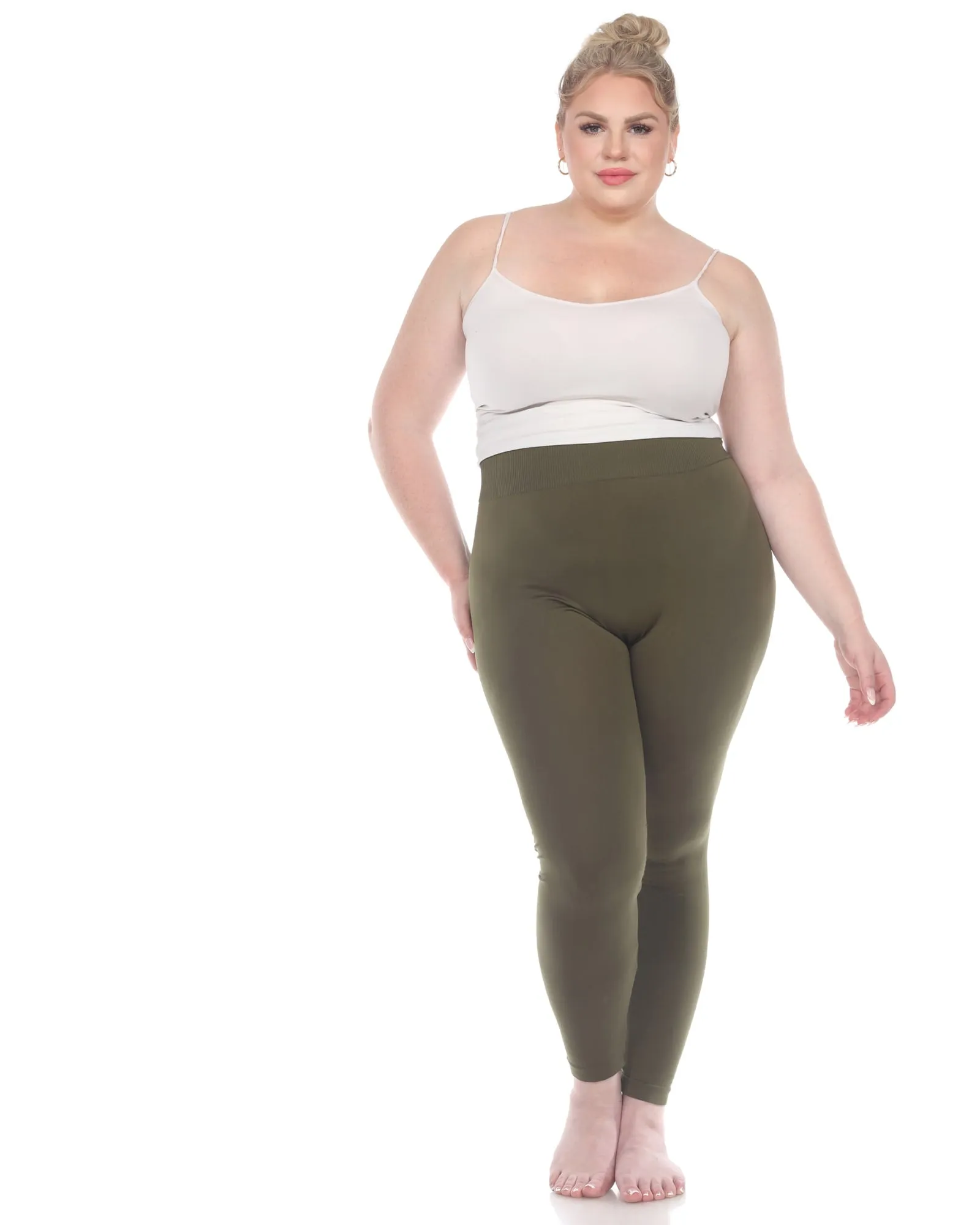 Super-Stretch Solid Leggings | Olive