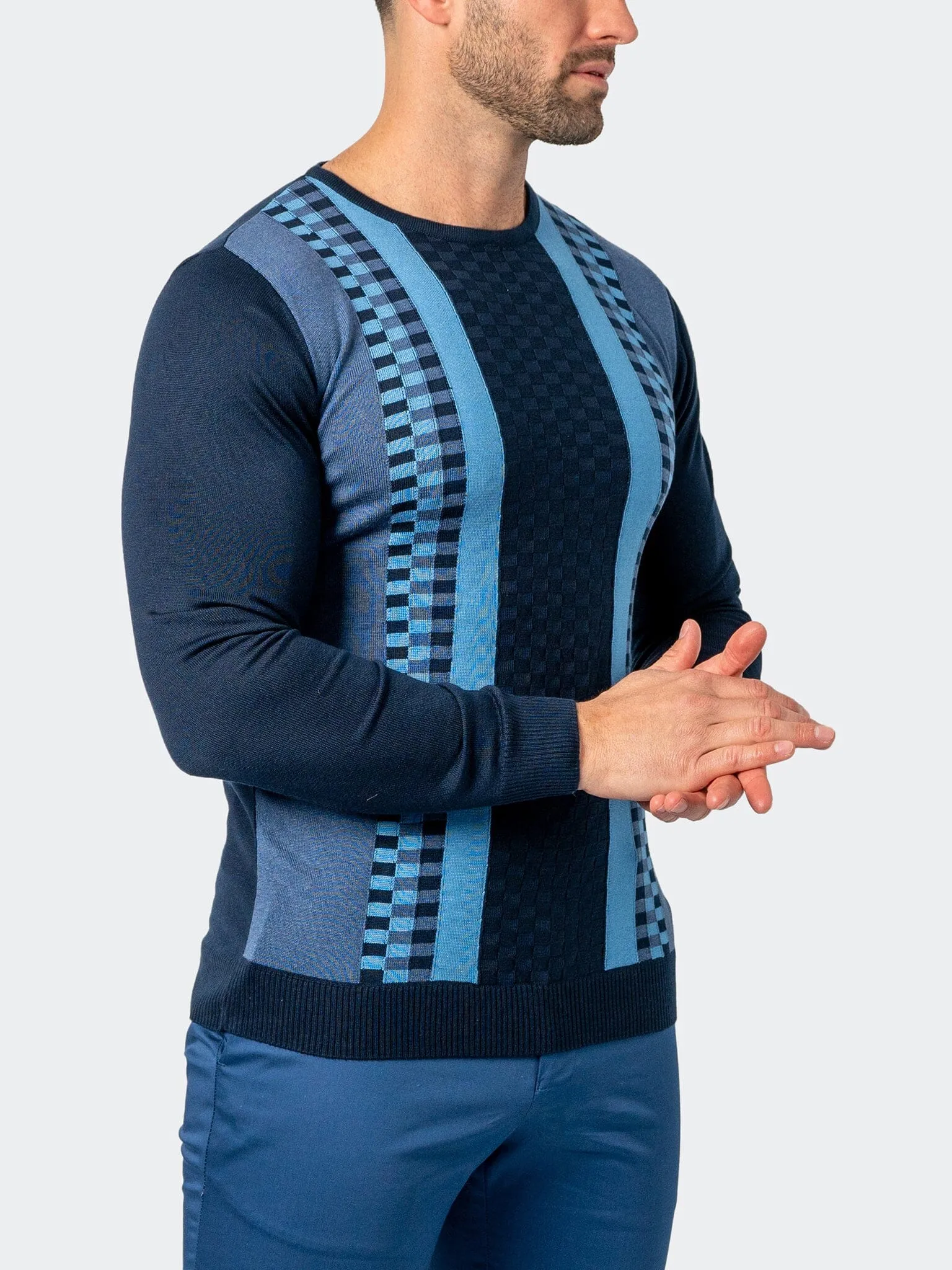 Sweater CrewBrick Blue