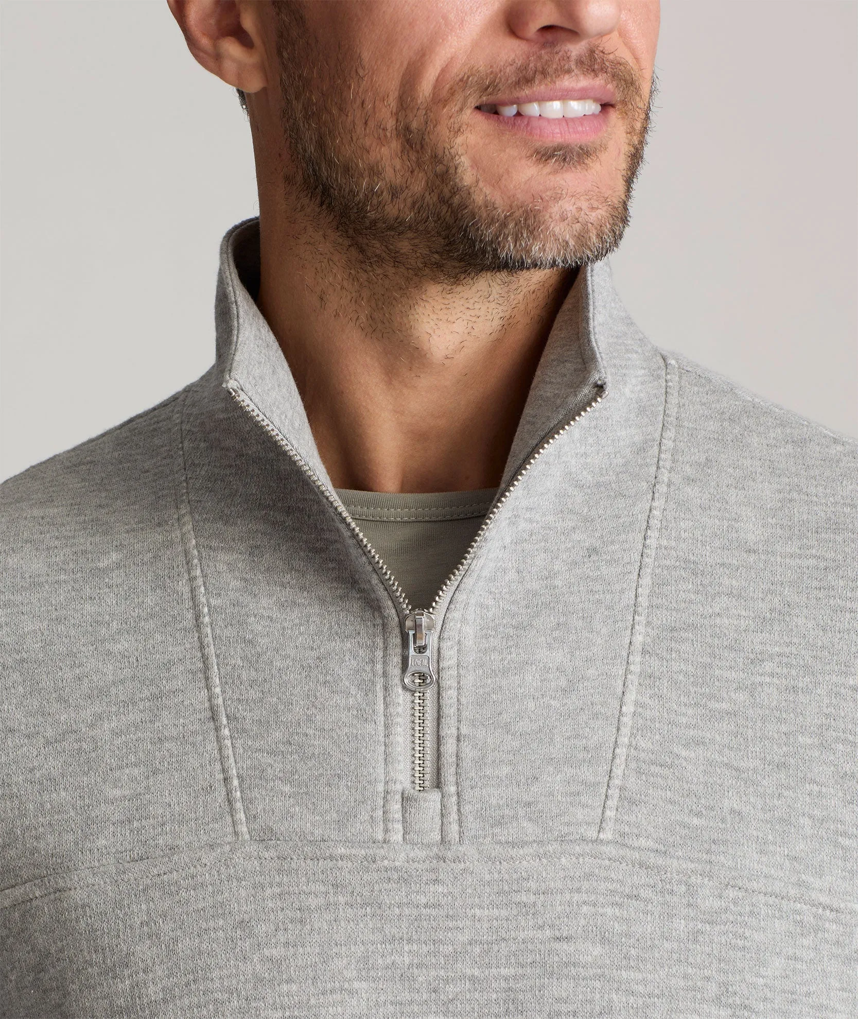 Textured Quarter-Zip Sweater - FINAL SALE