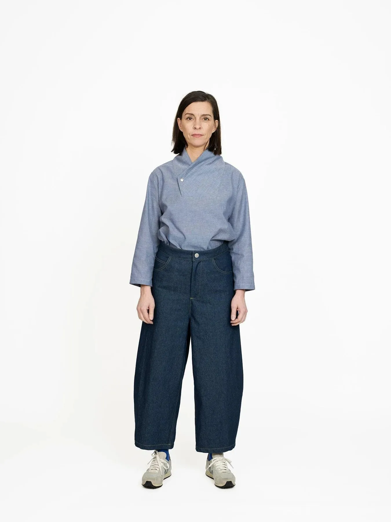 THE ASSEMBLY LINE • Barrel Leg Trousers Sewing Pattern (XS - L)