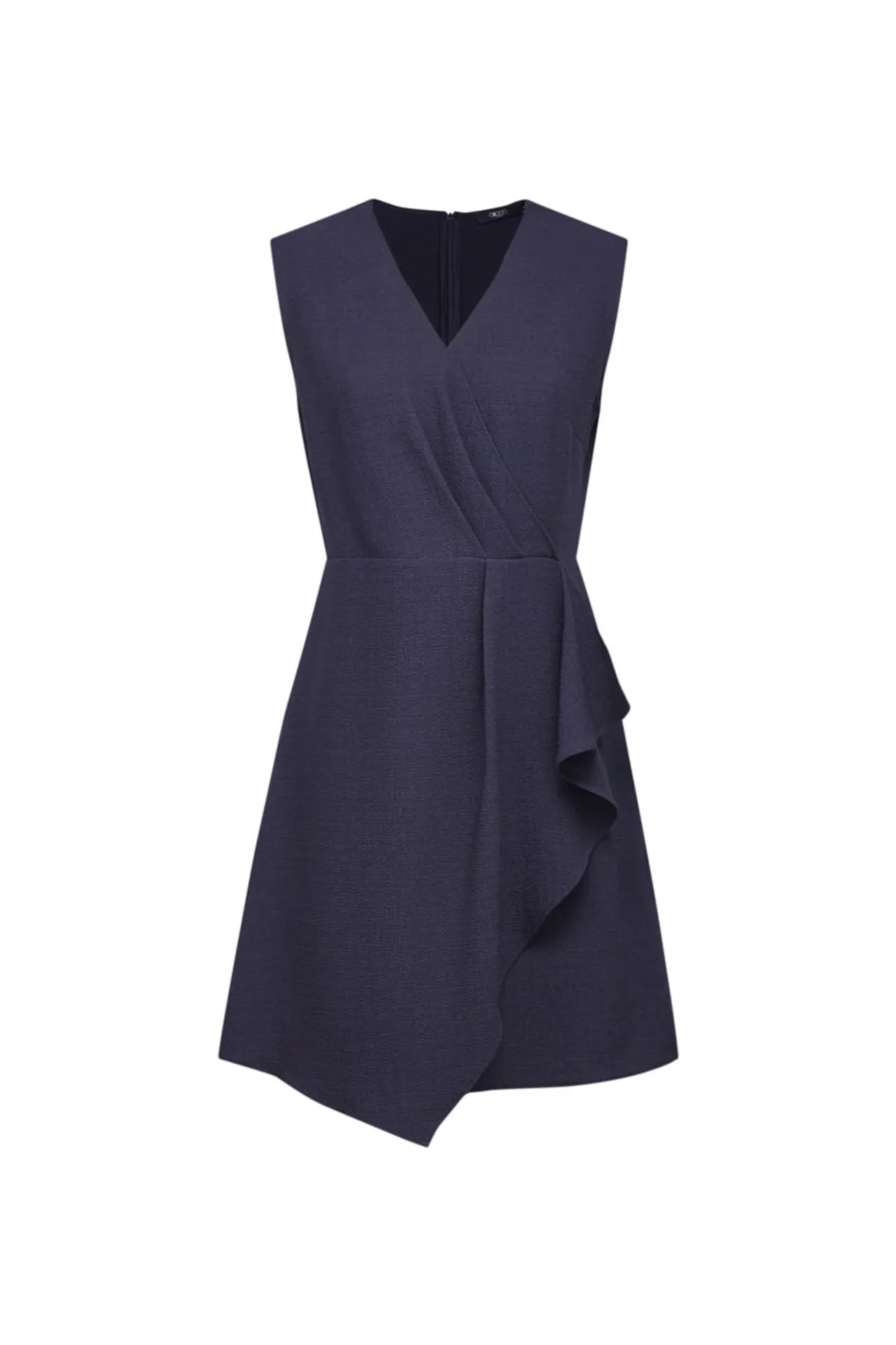 V Neck Sleeveless Wrap Dress