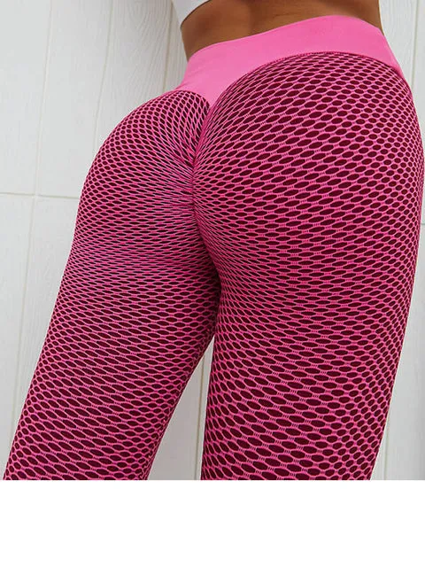 Wjczt Women Fitness Tight Leggings Seamless High Waist Push Up mesh Legging Breathable Sport Women Fitness Sexy Gym Yoga Pants