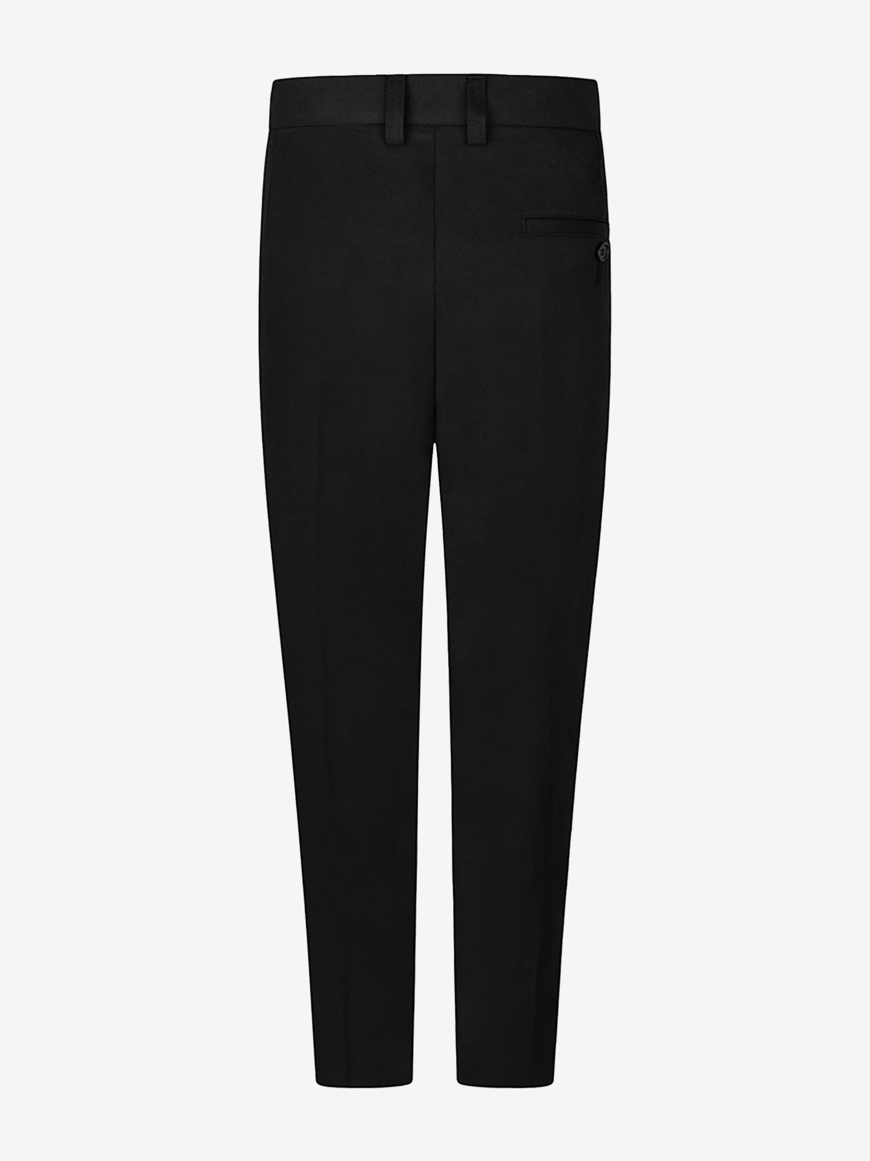 Zeco Boys School Slim Fit Regular Leg Trousers in Black